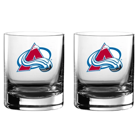 NHL Colorado Avalanche Smirnoff Whiskey Glasses 2 Pack Cover