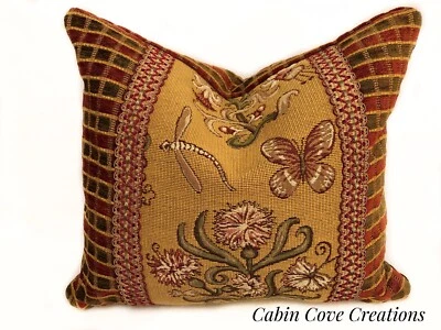 Almohada decorativa de diseño Brunschwig Fils tela Barnsley  Foto 1 de 4