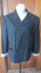 D&G Dolce & Gabbana Black 3-Button Blazer Jacket Size 32/46 Made in Italy EUC - Picture 1 of 8