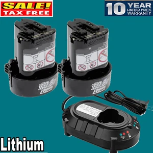 2X For MAKITA 10.8 Volt BL1013 BL1014 12V Lithium Battery 195332-9 194550-6 LC01 - Picture 1 of 13