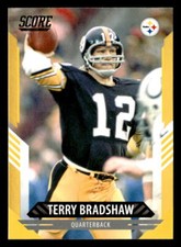 Terry Bradshaw 2021 Score Gold  Card #120 Pittsburgh Steelers
