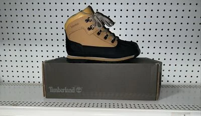 Timberland Euro Hiker Shell Toe Boys Youth Leather Casual Boots Size 5.5 M Wheat - Image 1 of 4