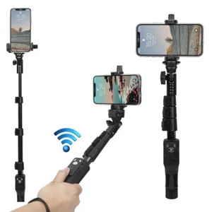 Selfie Stick Monopod with Bluetooth Shutter Remote for iPhone Android Phones - Photo 1 sur 9