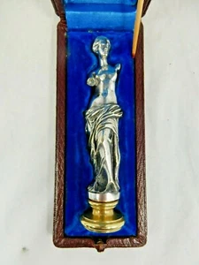 Selten schöner Petschaft / seal in der Form einer jungen Frau im Original Etui - Bild 1 von 12