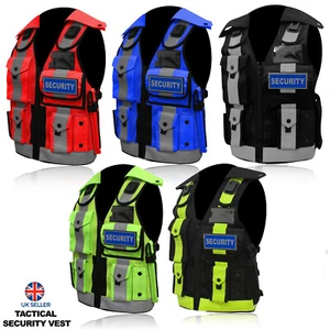Chaleco táctico Hi Viz cumplimiento de seguridad CCTV manipulador de perros chaleco de calidad TAC NUEVO - Imagen 1 de 7