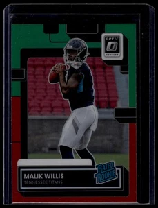 2022 Donruss #P-303 Malik Willis Optic Rated Rookies Preview Red and Green - Picture 1 of 2