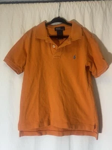 POLO by Ralph Lauren boys polo shirt sixe 6 100% cotton orange P1 - Picture 1 of 4