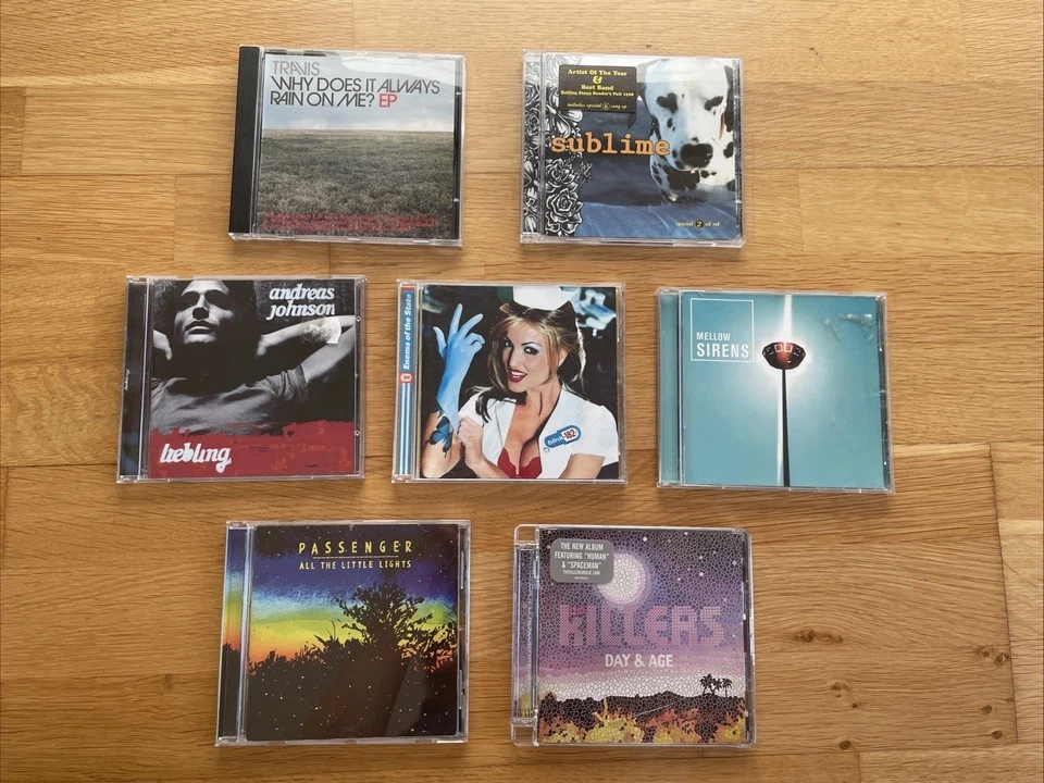 7 CDs Travis Blink 182 Sublime Killers Passenger Mellow Sirens Andreas Johnson - Bild 1 von 4