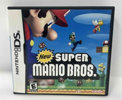 New Super Mario Bros. Nintendo DS 2006 Game Authentic Inserts but no manual - Image 1 of 3