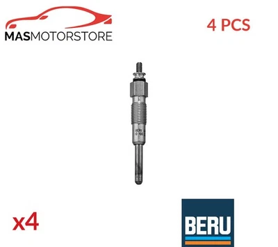 ENGINE GLOW PLUGS BERU GN012 4PCS A FOR FIAT DUCATO 2.8L 90KW,64KW,94KW,107KW - Image 1 of 4