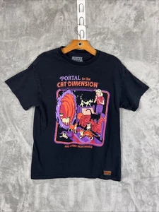 Steven Rhodes T-Shirt Erwachsene Medium schwarz offizielles Portal zur Katzendimension - Bild 1 von 4