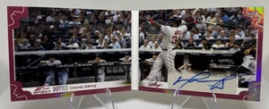 2023 Leaf Art of Sport Diptych Auto Book David Ortiz Red Sox Spectrum Holo #6/6 - Picture 1 of 12