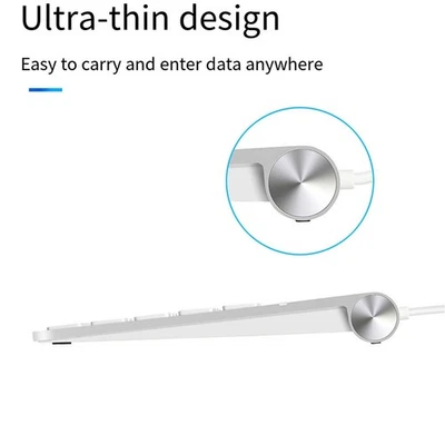 Wired USB Keyboard Ideal for Accounting with Enhanced Connectivity Options - Image 1 of 4
