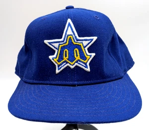Gorra ajustada de colección Trident Seattle Mariners New Era modelo profesional azul/dorado 7 3/4 - Imagen 1 de 10