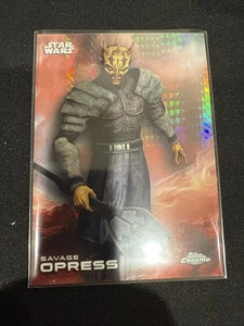 Savage Oppress Topps Chrome 2025 Prizm Rifrattore Star Wars - Foto 1 di 2