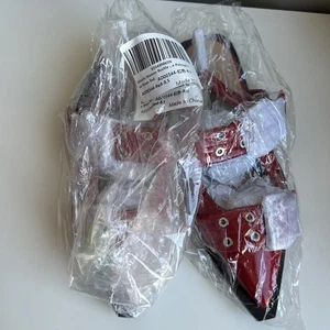 Ballerine Athlefit punta fibbia cinturino slingback tacco basso blocco rosso - Foto 1 di 6