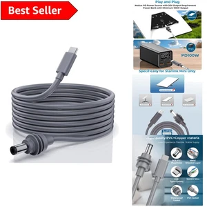 Starlink Mini Câble d'alimentation USB C vers DC 16,4 PIEDS - 100 W Compatibilité et flexibilité - Photo 1 sur 9