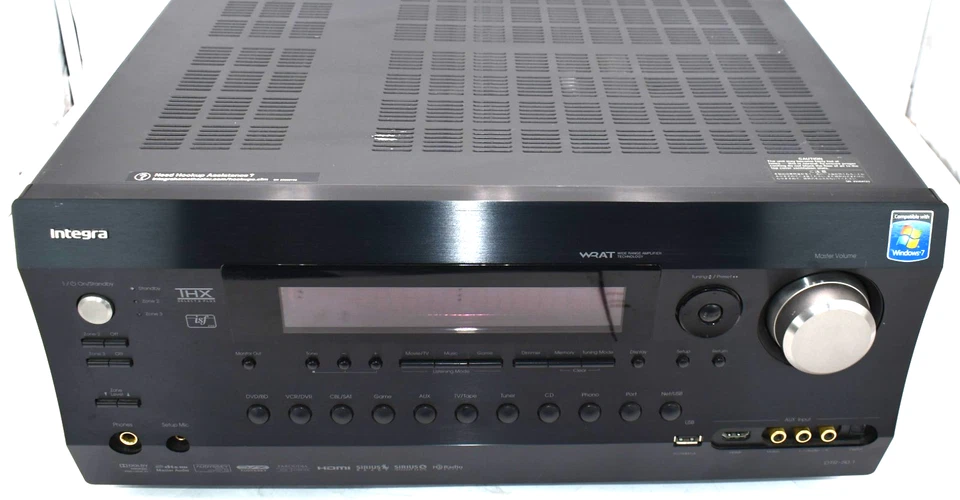 Integra DTR-50.1 7.2 Channel Home Theater A/V Receiver DTR50.1 - Power-On Tested - Image 1 of 4
