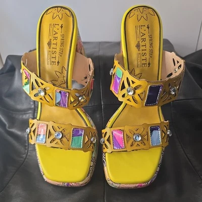 L'Artiste Spring Step Ellah Sandal Size 8.5/39 - Image 1 of 4