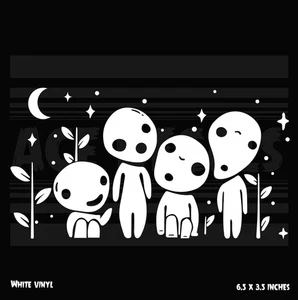 Princess Mononoke  -  Kodama - Moon - Ghibli - Anime - Vinyl decal sticker - Picture 1 of 2