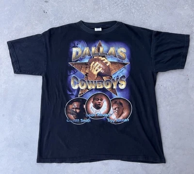 Camisa De Colección Dallas Cowboys XL 90s Rap Tee Deion Sanders Aikman Emmitt Smith T Foto 1 de 4