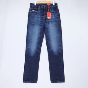 Pantalones de mezclilla Diesel para hombre 2020 D-Viker pierna recta azul lavado oscuro botón talla mosca nuevos con etiquetas - Imagen 1 de 18