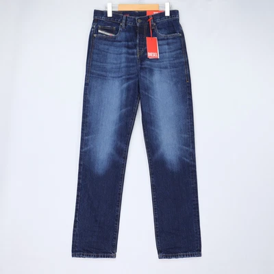 Pantalones de mezclilla Diesel para hombre 2020 D-Viker pierna recta azul lavado oscuro botón talla mosca nuevos con etiquetas Foto 1 de 4