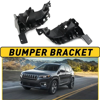 Juego de 2 soportes de parachoques de montaje delantero inferiores para Jeep Cherokee 2014-2018 Foto 1 de 4