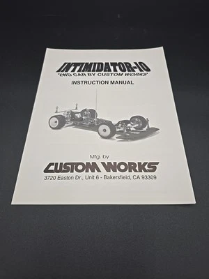Custom Works Intimidator 10 Late Model Original Owners Manual Instructions Nos B - Image 1 of 3