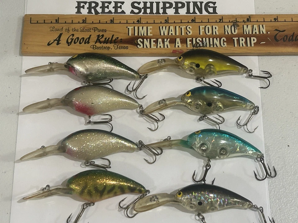 LOT OF 8 Norman Deep Little N Crankbait Fishing Lures SOME GOOD COLORS TACKLE - Image 1 of 4