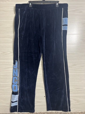 Pantalones de terciopelo JNCO para hombre XL vintage azul terciopelo pantalones deportivos salón retro Y2K patinador Foto 1 de 4