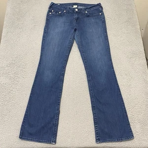 True Religion Tori Jeans Women's 32 Blue Low Bootcut Flare Leg Measure 34x33 - Picture 1 of 21