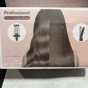 5 in 1 Wand Curling Iron-Curling Wand Set Flat Iron - Picture 1 of 4