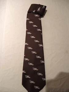 Corbata de hombre vintage ROSENBLATTS of Oregon diseño de poli biplanos - Imagen 1 de 4