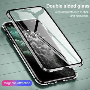360 Magnet Handyhülle für iPhone 13 12 Mini 11 Pro Max XR XS Glas Case Cover - Bild 1 von 19