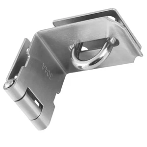 Garagentorschloss Schuppen Hasp Riegel 4 Zoll Winkeltor Sicherheitsriegel Torschloss - Bild 1 von 12