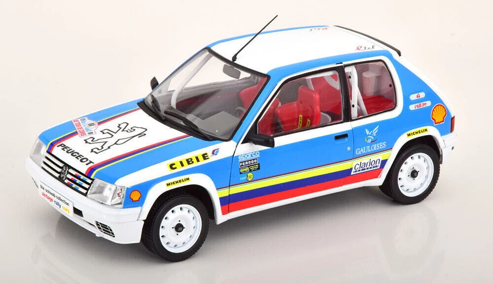 Solido PEUGEOT 205 1.9 RALLY SCHWAB COLLECTION 1990 1 18