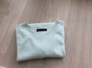 M&S Mint Jumper Soft Ribbed Crew Neck LS VGC Size 10 Versatile Beautiful - Picture 1 of 6