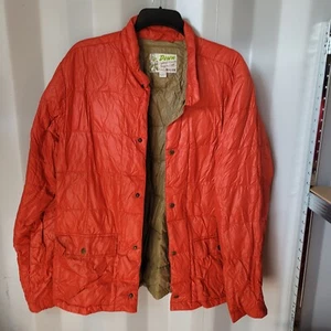 Eddie Bauer Puffer Jacket Mens Red Down Coat UK Size Large Vintage & Rare - Bild 1 von 7