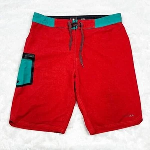 Tavik Red Board Shorts 11” Men’s Size 36 - Picture 1 of 8