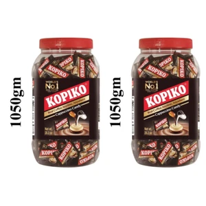 Kopiko Kaffee Bonbons 1050g x2 Glas Pocket Cappucino Kaffee Geschmack 2er Pack - Bild 1 von 2
