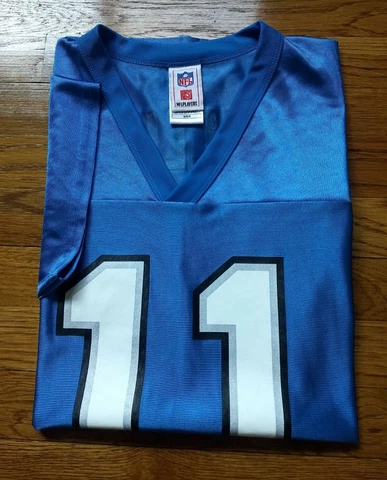ROY WILLIAMS #11 LIONS Blue Jersey NFL Team Apparel Adult Medium Style 7042A 07 Cover