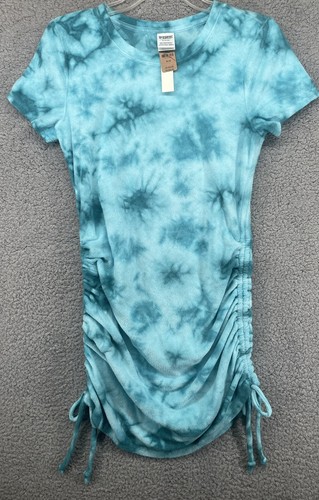 UNDERCOVER Abito Victoria's Secret ROSA Beach Terry arricciato taglia media tintura cravatta blu