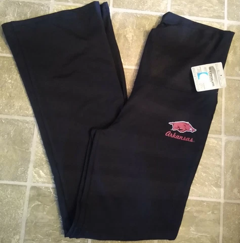 NWT STADIUM ATHLETICS ARKANSAS RAZORBACKS Lounge Exercise Pants ~Size L Cover