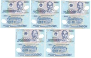 Vietnam _ 5 pcs x 20000 Dong 2021 UNC P. 120 - Polymer Lemberg-Zp - Picture 1 of 2