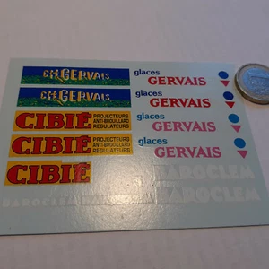 decals decalcomanie promo dinky gervais baroclem  cibié 1/43 - Imagen 1 de 1