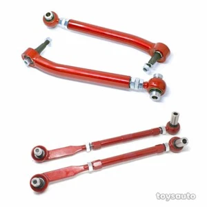Godspeed 4pc Front Tension+Lower Control Arm for Genesis Coupe 09-16 *Adjustable - Picture 1 of 4