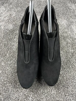 Adrienne Vittadini женщин 10 М черная замша ботильоны 'ANGIE' высокий каблук ботинки - Изображение 1 из 4