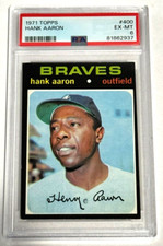 1971 Topps Hank Aaron #400 PSA 6 EX-MT HOF Braves