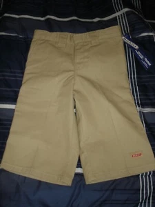 Dickies Youth Multi-use Pocket Shorts Boys Size 10RG/24W Khaki NWT - Picture 1 of 5